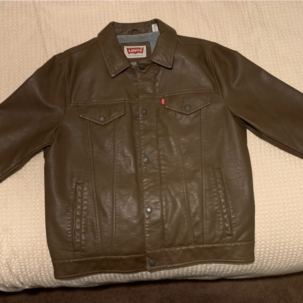 Brown Medium Levi's Faux Leather Jacket